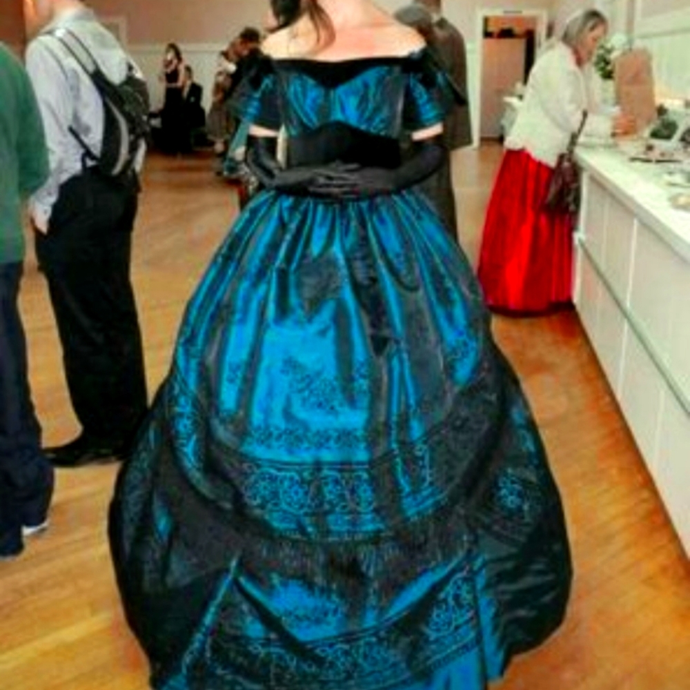 Reproduction Civil War Era ballgown